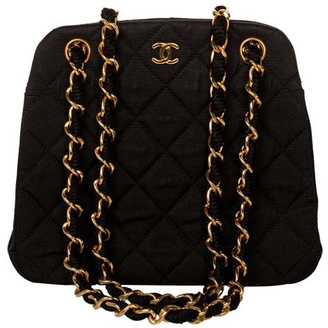 chanel black leather partial quilted gold chain strap tote bag|Classic Handbags .